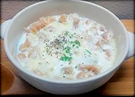 乾パンのミルクリゾット（本多准教授提供）