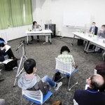 ユニチカ記念館の文化財的価値や保存活用について議論された３月のシンポジウム＝尼崎市南城内、市立歴史博物館