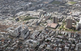各種の都市ランキングで「住みたい街」の上位に入る阪急西宮北口駅の周辺＝２０２０年８月撮影