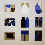 舛次崇さんが２０１１～１４年に描いた作品群＝神戸市中央区脇浜海岸通１、兵庫県立美術館