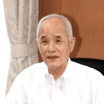 ３期１２年を振り返る福田長治町長＝猪名川町役場