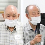 （左から）三谷千尋さん、河野敬二さん、瓦谷●一さん、坂田康子さん（注）●は隆の異体字　「生」の上に「一」