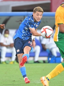 Ｕ-２４日本代表・堂安律＝２０２１年７月２２日、味の素スタジアム