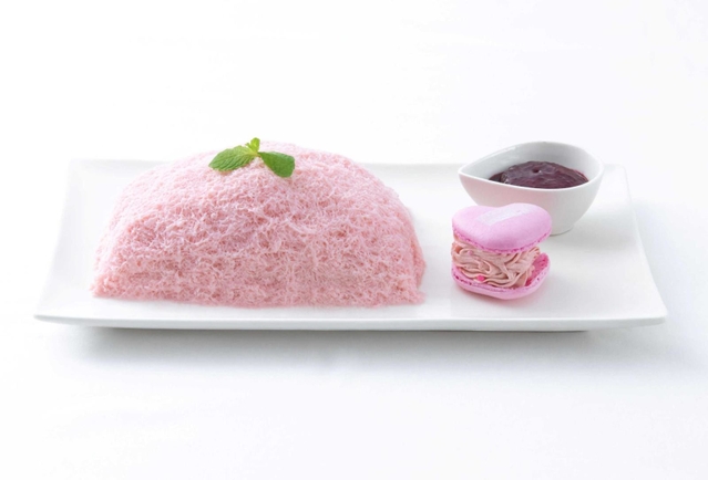 ストロベリー味の糸ピンス（提供）