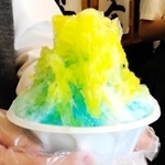 高校生たちが考案したオリジナルかき氷の一部（提供）