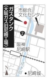 大阪ガスのタンク