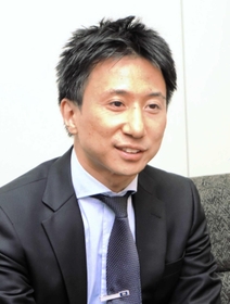 川西市長選への意欲を語る山下隆志氏＝川西市役所（撮影・久保田麻依子）