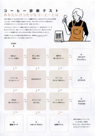 学生が制作に携わった「コーヒー診断テスト」