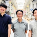 オリコムの（左から）白崎友朗さん、柏木洸一さん、杉原竜太さん＝尼崎市建家町（提供）