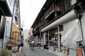 昭和の雰囲気が残る商店街＝尼崎市塚口本町１