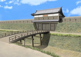 有岡城主郭部西門復元画（富永商太さん画・千田嘉博さん監修）