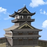 有岡城天主復元画（富永商太さん画・千田嘉博さん監修）