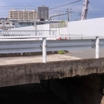 化けタヌキが出たと伝わるゴメン橋付近＝西宮市建石町