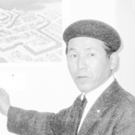 生前の荻原一青（１９６３年１月撮影、あまがさきアーカイブズ提供）