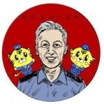 村上巡査が描いた横田誠治署長の似顔絵（甲子園署提供）