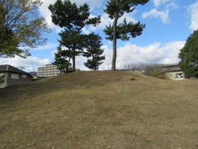 地域に黄金伝説が伝わる金津山古墳＝芦屋市春日町（同市教育委員会提供）