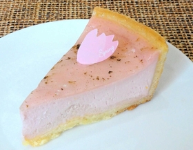 桜チーズケーキ
