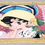 宝塚市が再設置した「リボンの騎士」のサファイアのパネル＝宝塚大橋