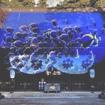 多田神社で行われるプロジェクションマッピングのイメージ図