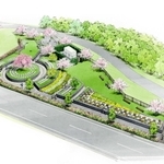 宝塚すみれ墓苑に開設される樹木葬式墓所のイメージ図（宝塚市提供）