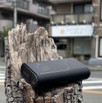 木の上に電子タバコを載せた善意のはやにえ。安定感、目立ち度とも高め（吉永さん提供）