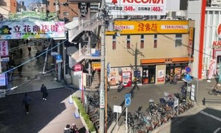 新たに路上喫煙禁止区域となるＪＲ立花駅北側＝尼崎市立花町１