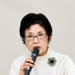 鳴尾４丁目自治会長の牧野保代さん＝西宮市高松町