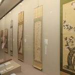 笹部新太郎が集めた桜にまつわる絵画などが並ぶ＝西宮市鞍掛町、白鹿記念酒造博物館（撮影・吉田敦史）