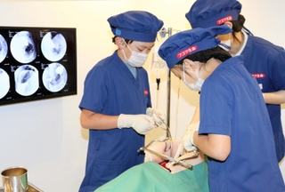 手術体験をする子ども＝西宮市甲子園八番町、キッザニア甲子園