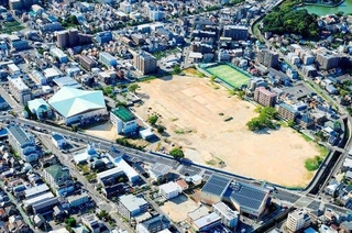 再整備が進む西宮中央運動公園＝２０２４年９月（西宮市提供）
