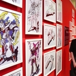 ビジョンクリエーター河森正治さんが描いた「アクエリオン」のイラスト＝宝塚市武庫川町