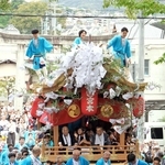 宮入りする下山口地区の新調されただんじり＝西宮市山口町下山口３