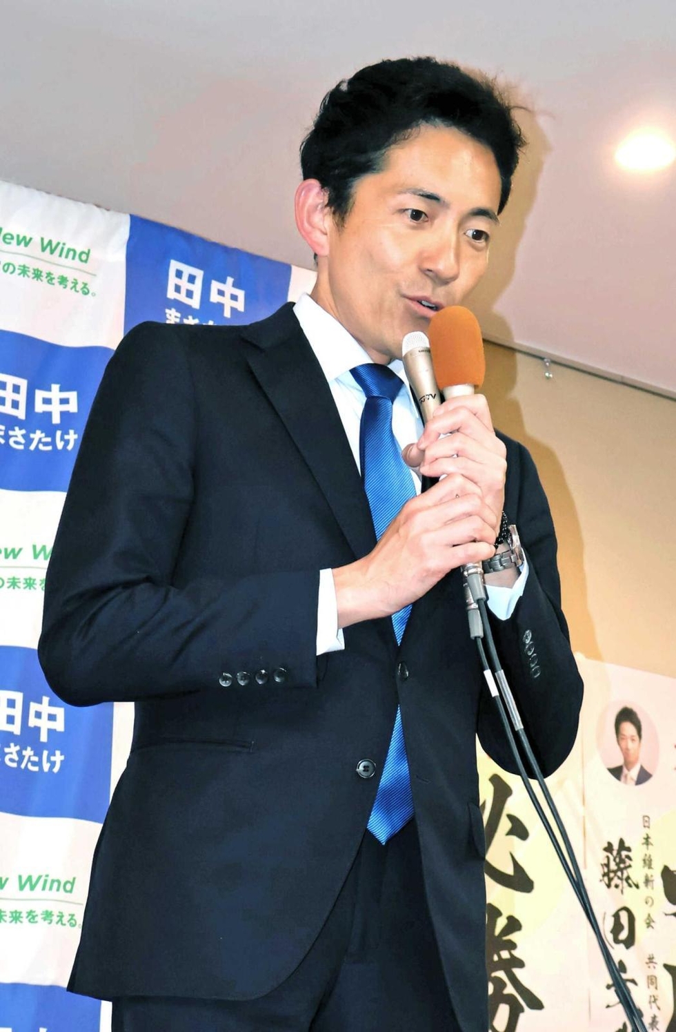 田中氏、655票差で涙のむ 組織戦及ばず「私の力不足」 西宮市長選|阪神