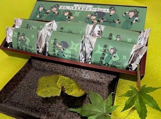 「落第忍者乱太郎」の人気キャラクターたちがパッケージに登場するフィナンシェ（あまがさき観光局提供）