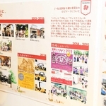 まち遊び委員会が開催してきたイベントを振り返るパネル＝宝塚市武庫川町