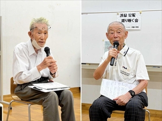 （左）安田冲一郎さん（右）小嶋裕さん＝西宮市浜脇町