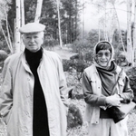 白洲次郎と正子夫妻（１９８５年、旧白洲邸　武相荘蔵）