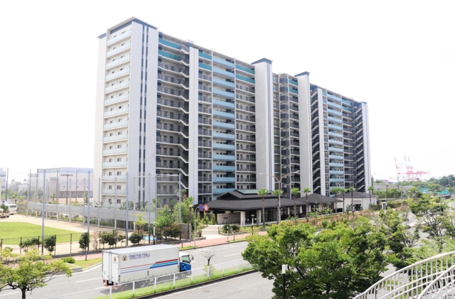 島内で唯一、六甲ライナーを基準線としない小学校区が設定されたマンション「シーフォレスト神戸ルネ六甲アイランドＣＩＴＹ」＝神戸市東灘区向洋町中９