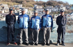 飾磨消防署家島出張所に勤務する職員たち