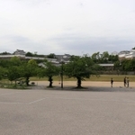 聖火リレーの会場となる姫路城の三の丸広場＝姫路市本町（撮影・地道優樹）