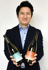 国内で取り扱いが始まったヤヱガキ酒造の米国産清酒「ＲＯＧＡ」（ヤヱガキ酒造提供）