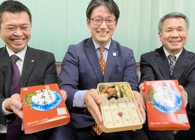 姫路駅で限定販売される関西シウマイ弁当＝姫路商工会議所
