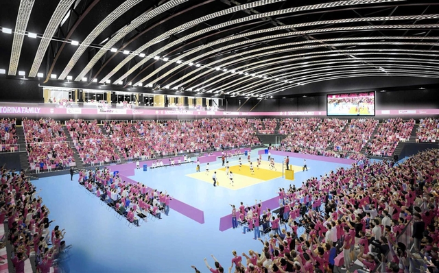新体育館のメインアリーナのイメージ（姫路市提供）