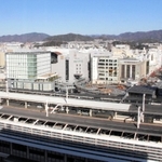 駅が高架化され、周辺が整備された姫路駅周辺＝姫路市南駅前町から