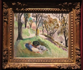 国立西洋美術館に特別出品されるマチスの油彩画＝姫路市立美術館