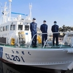 新しく姫路海上保安部に就役した巡視艇「ひめぎく」＝姫路市飾磨区須加