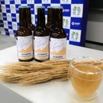 もち麦ビール＝福崎町役場