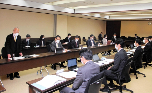 不当要求行為の再発防止を目指して開かれた共同協議会＝姫路市役所