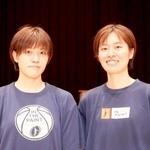 大学に続いて一緒に挑戦を続ける須永麻美（右）と樋口栞帆