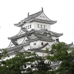 大天守（奥）の手前に飾り窓の付いた乾小天守がある＝姫路市本町（撮影・大山伸一郎）